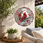 Cardinal Garden Wind Spinner