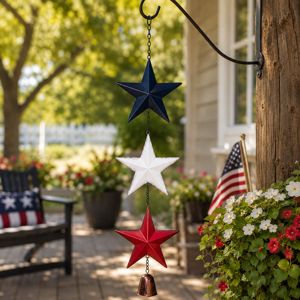 Patriotic Star Bell Chime