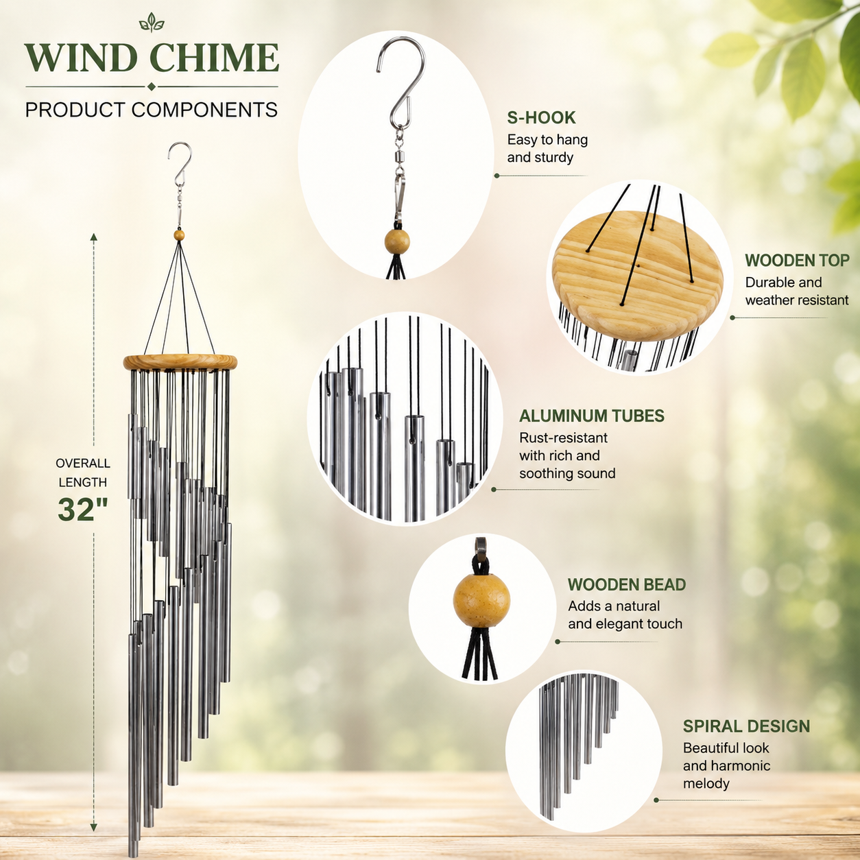 Harmony Tubular Wind Chime