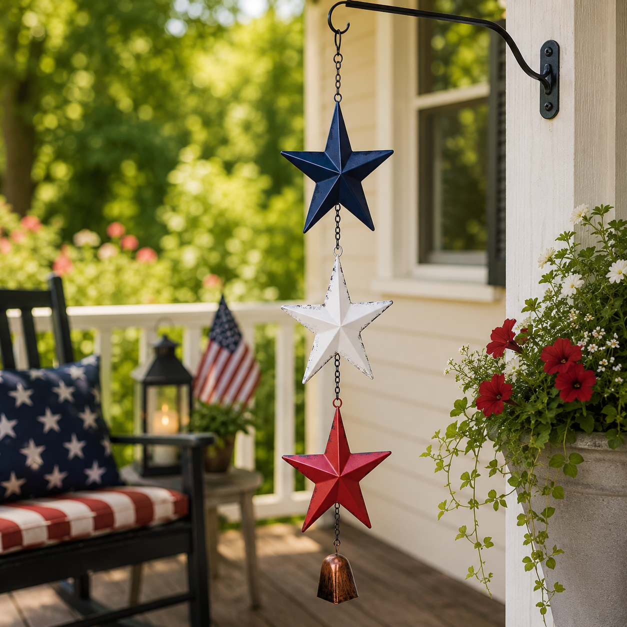 Patriotic Star Bell Chime