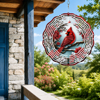 Cardinal Garden Wind Spinner